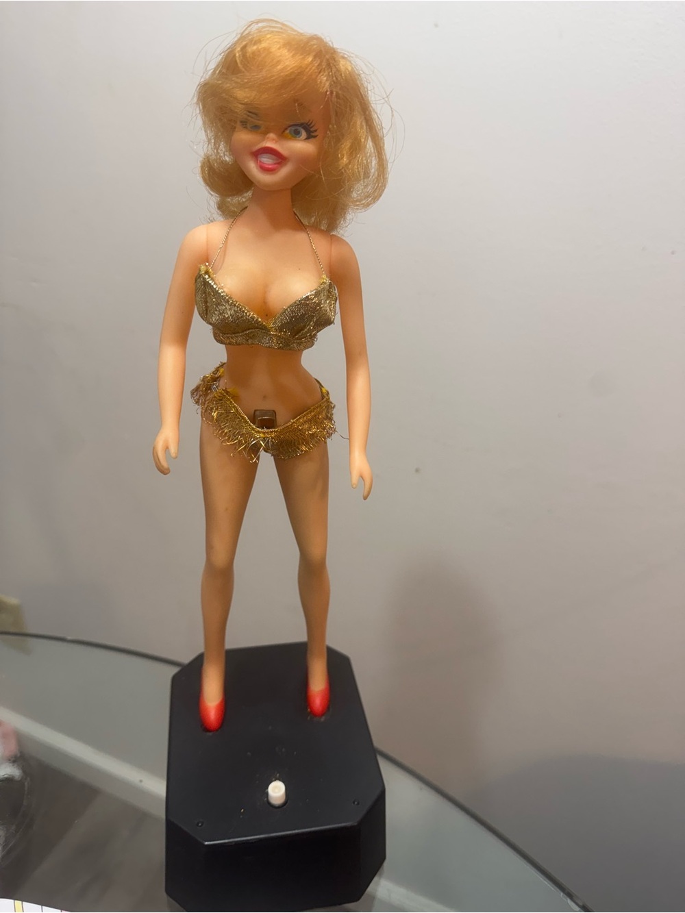 Vintage 1969 Poynter Go Go Girl Cocktail Mixer Doll Novelty Barware